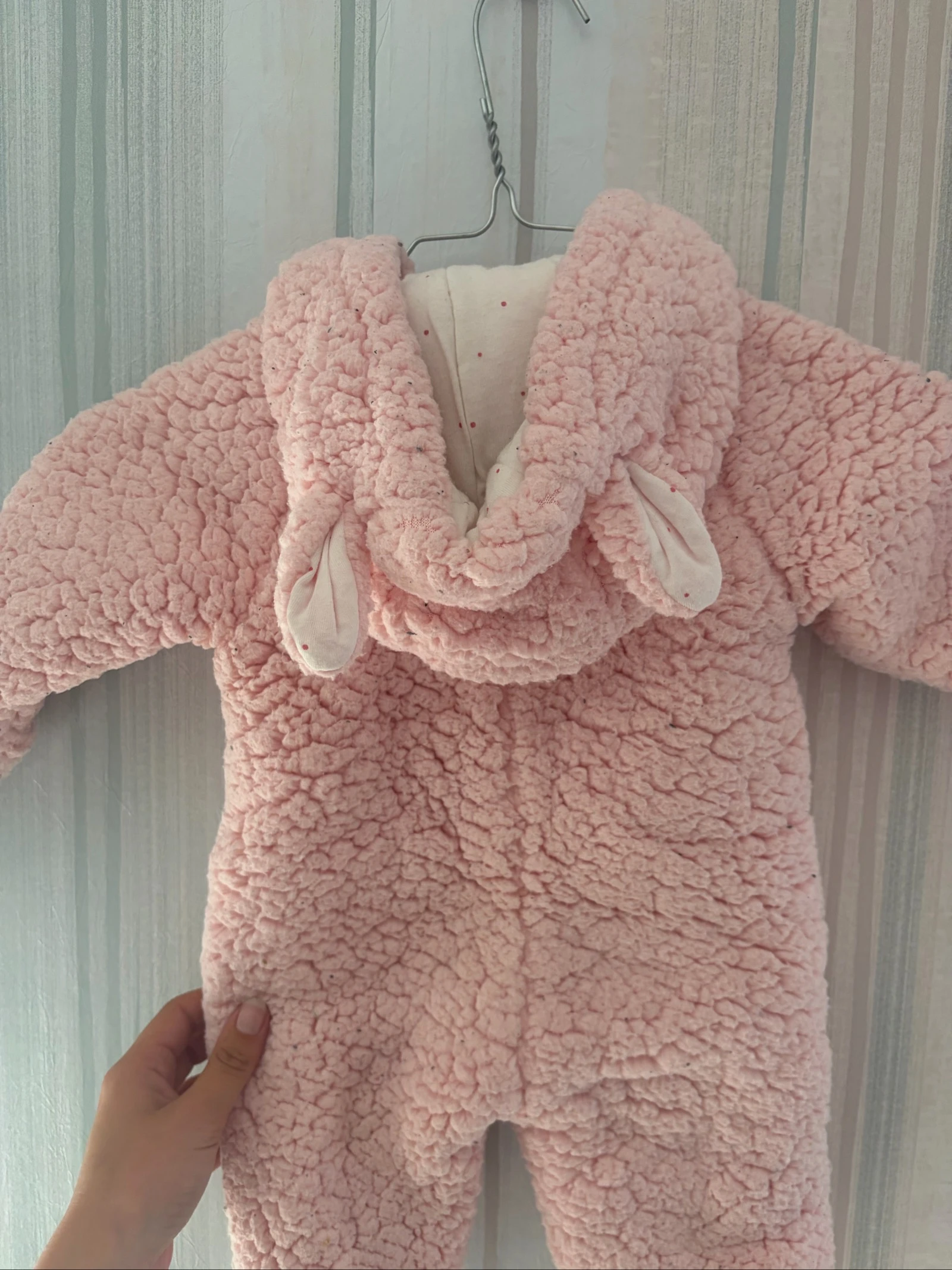Macacão piloto bebê menina rosa Inextenso T. 62 cm (3 meses) - Muito bom estado – photo 3